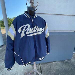 Men's XL Vintage Reversible San Diego Padres Bomber Jacket